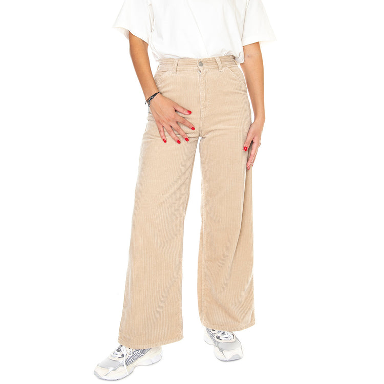 W' Jens Pant Wall /rinsed - Pantaloni Donna Beige I032258.G102 . CARHARTT WIP 