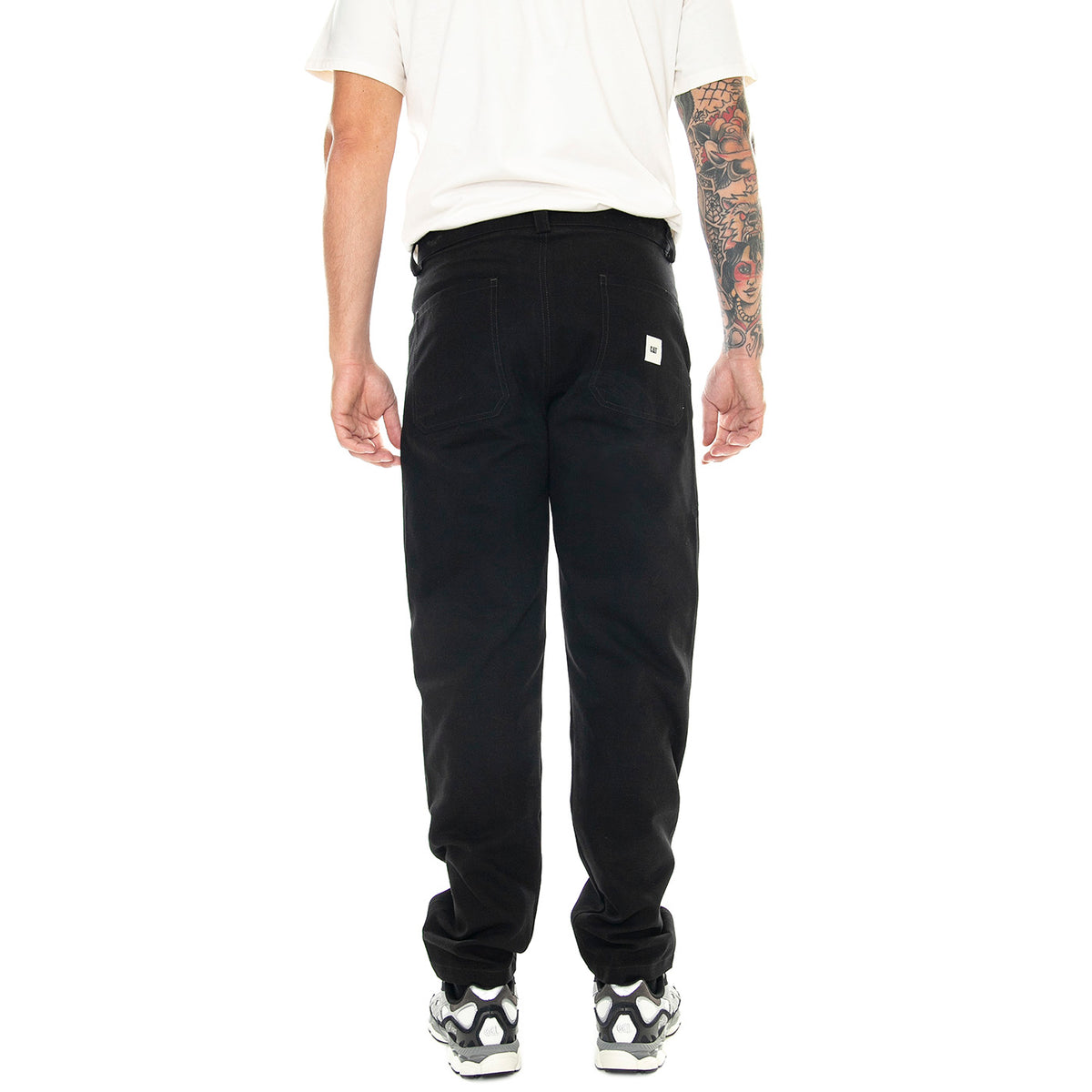 M' Double Knee Pants Black - Pantaloni Uomo Neri 6080123-10158 . CAT 