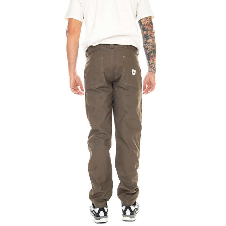 M' Double Knee Pants Olive - Pantaloni Uomo Marroni 6080123-11067 . CAT 