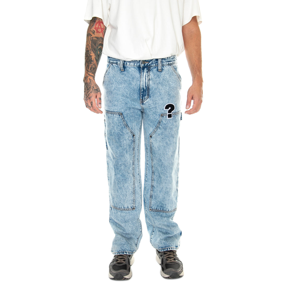 Go Market Carpenter Pant Acid Wash - Pantaloni Denim Jeans Uomo Blu M3BG43D4XY0-FB21 . GUESS ORIGINALS 