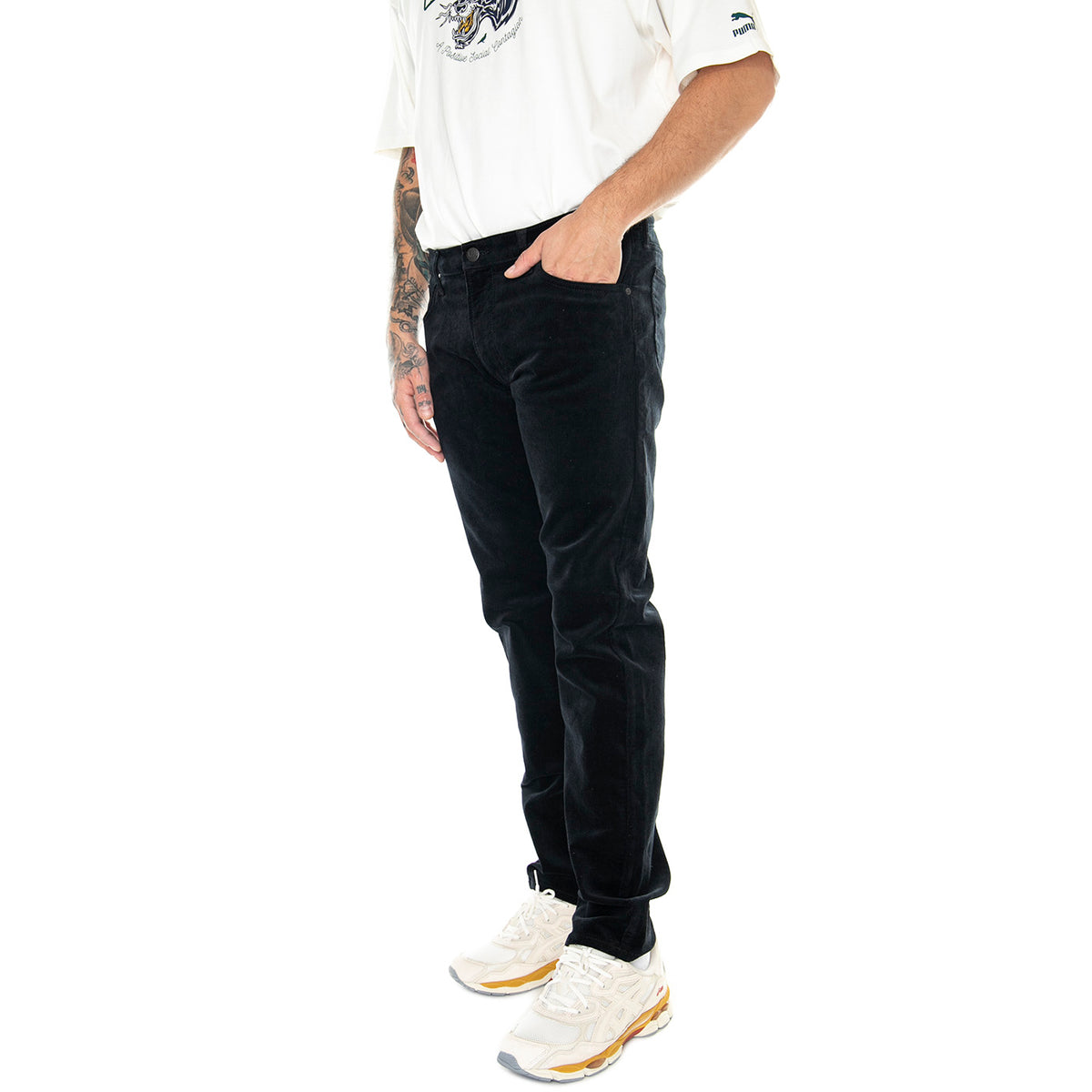 Daren Zip Fly Black - Pantaloni Uomo Neri 112342357 . LEE 