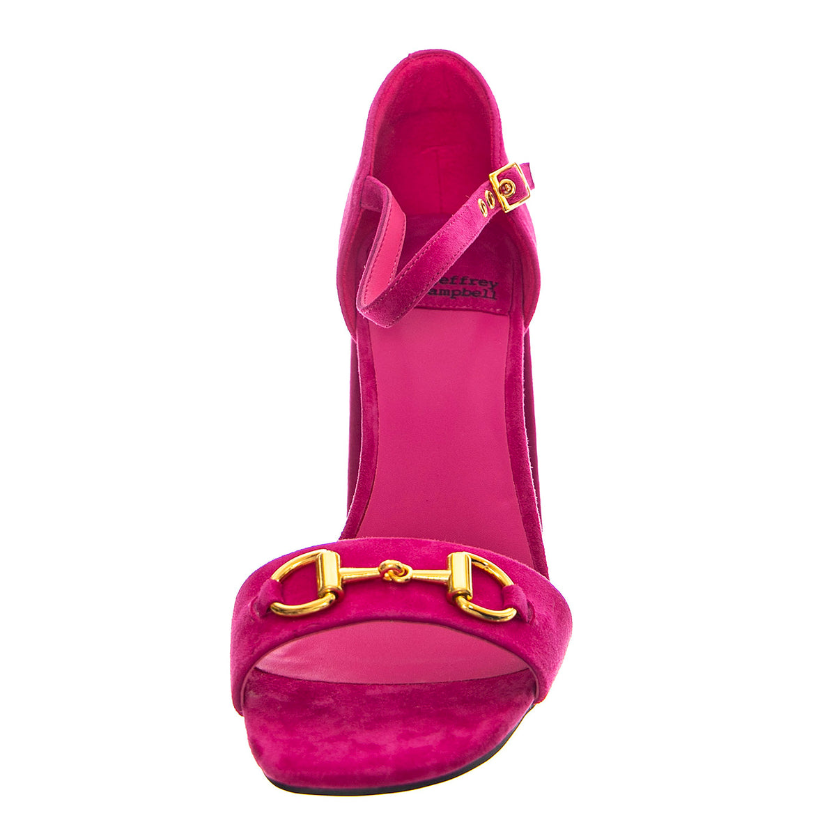 Pop-Star-B Fuchsia Gold Suede - Sandali Donna Viola JCSJCD-176-2-09-FUCG . JEFFREY CAMPBELL 