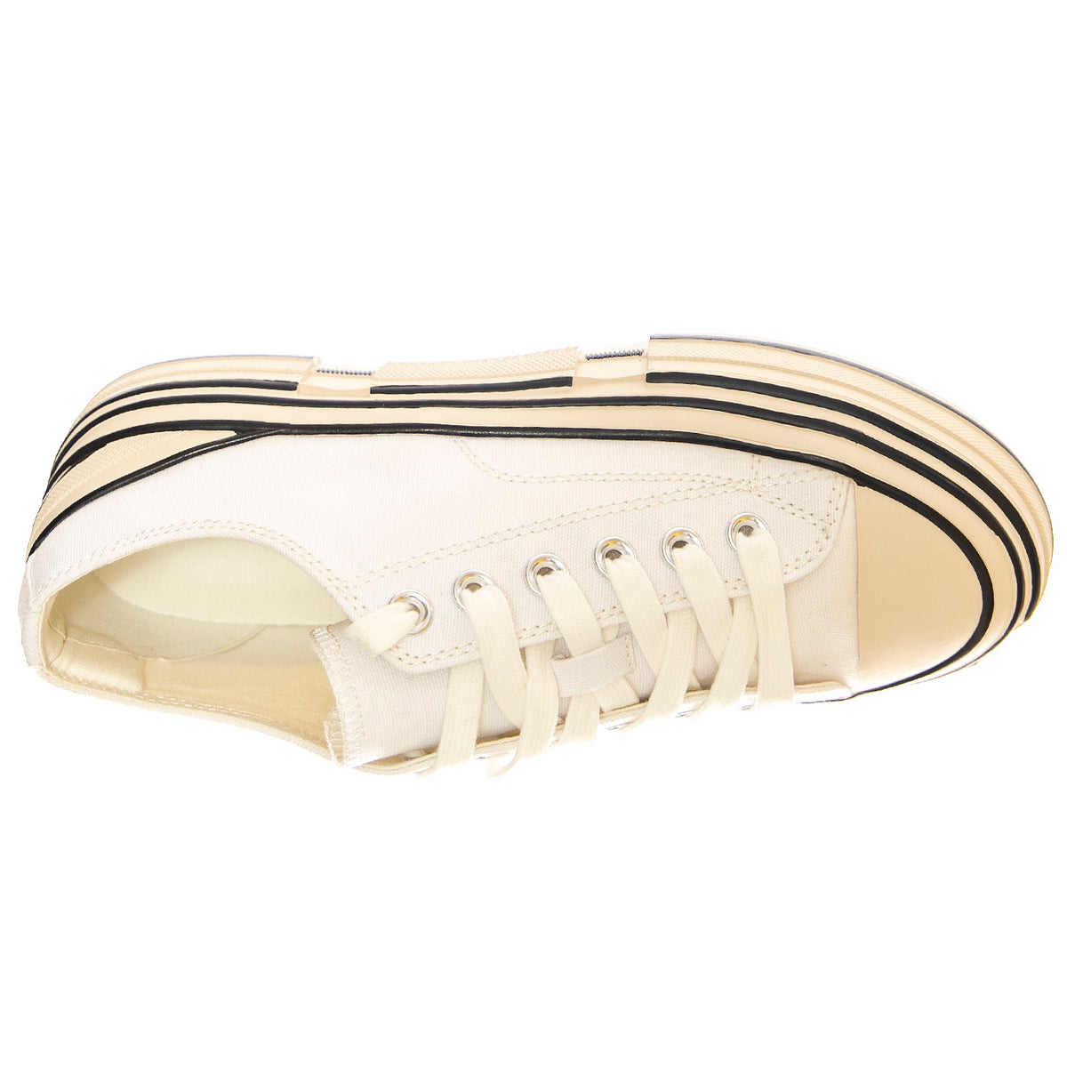 JC Play Endorphin-H Canvas White Shoes - Scarpe Donna Bianche PLSJCD-037-1-10-LWHT . JEFFREY CAMPBELL 