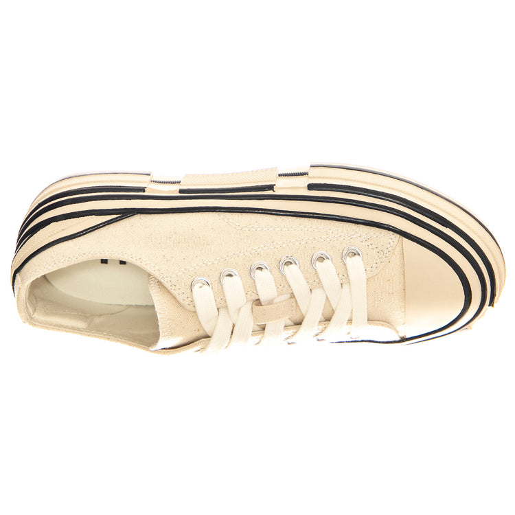 Endorphin Dark Cream Canvas - Scarpe Donna Beige PLSJCD-037-1-14-DCRM . JEFFREY CAMPBELL 