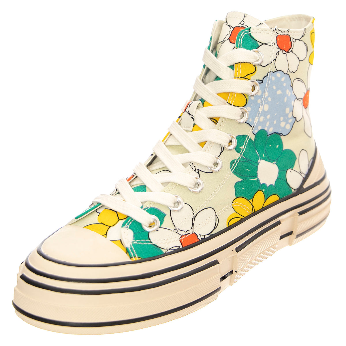 JC Play Endorphin-H Canvas Green / Yellow Multi Floral Shoes - Scarpe Donna Multicolore PLSJCD-037-2-19-GRN . JEFFREY CAMPBELL 