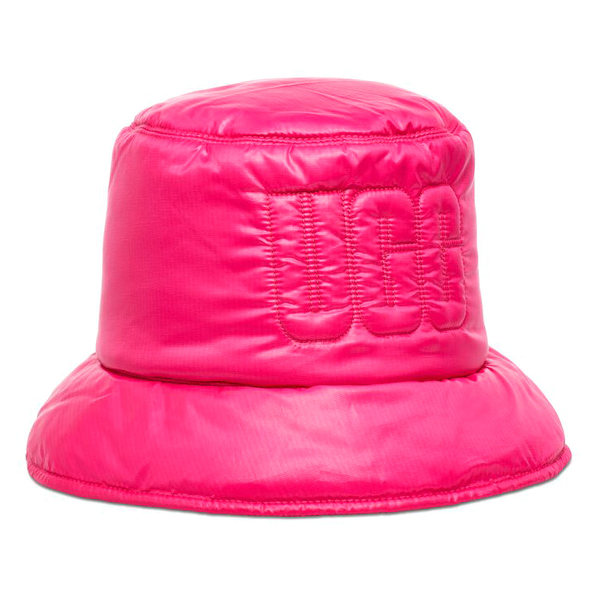 W AW Quilted Logo Bucket Hat Neon Pink - Cappello da Pescatore Viola UGA21628-NOPK . UGG 