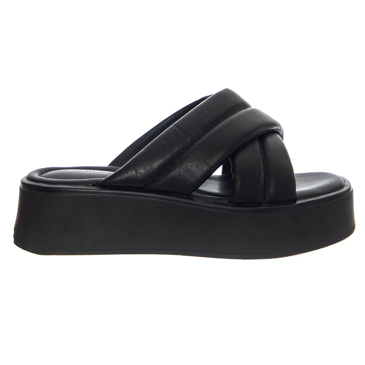 COURTNEY BLACK/BLACK COW LEATHER - Sandali Donna Neri VBS5334-201-92 . VAGABOND 