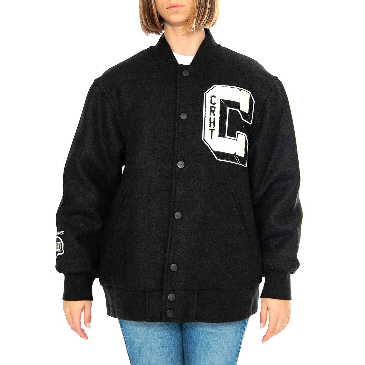 W' Brown Ducks Jacket Black - Giacca Donna Nera I033859.89XX . CARHARTT WIP 