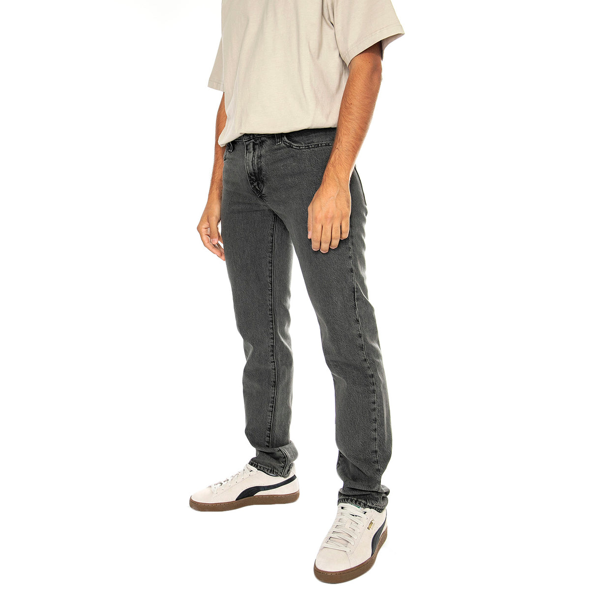 511 Slim Power Lines Grey - Pantaloni Denim Jeans Uomo Grigi 04511-5831 . LEVIS 