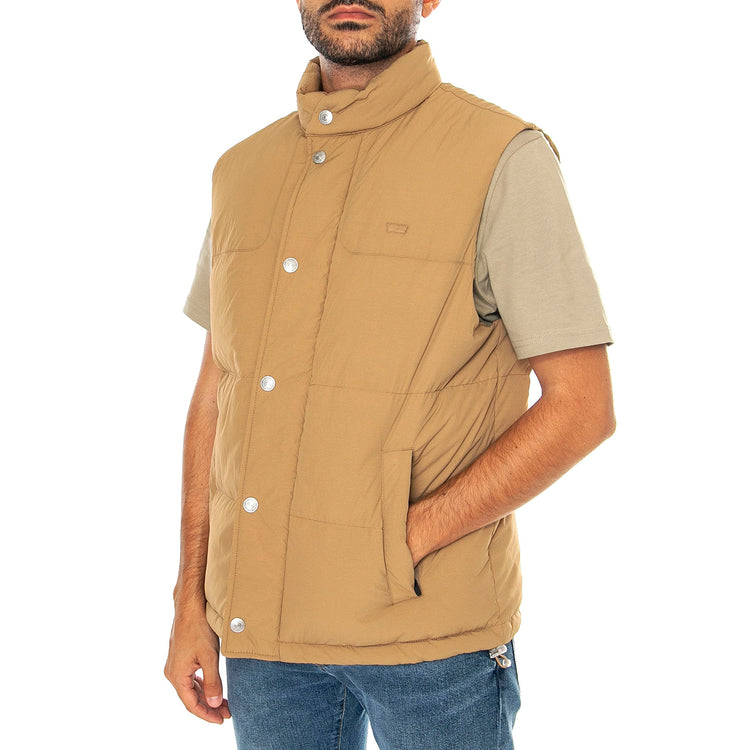 Rockridge Vest Ermine Neutral - Giacca Smanicata Uomo Marrone A8556-0005 . LEVIS 