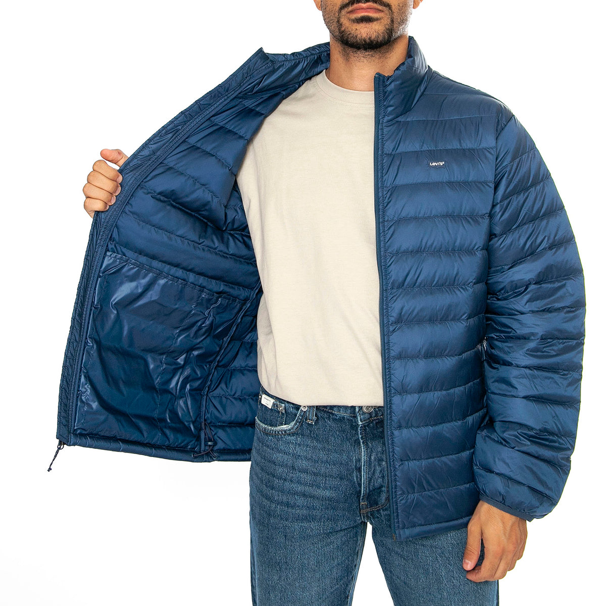 Tobal Down Packable Sargasso Sea Blue - Giacca Uomo Blu A8567-0001 . LEVIS 