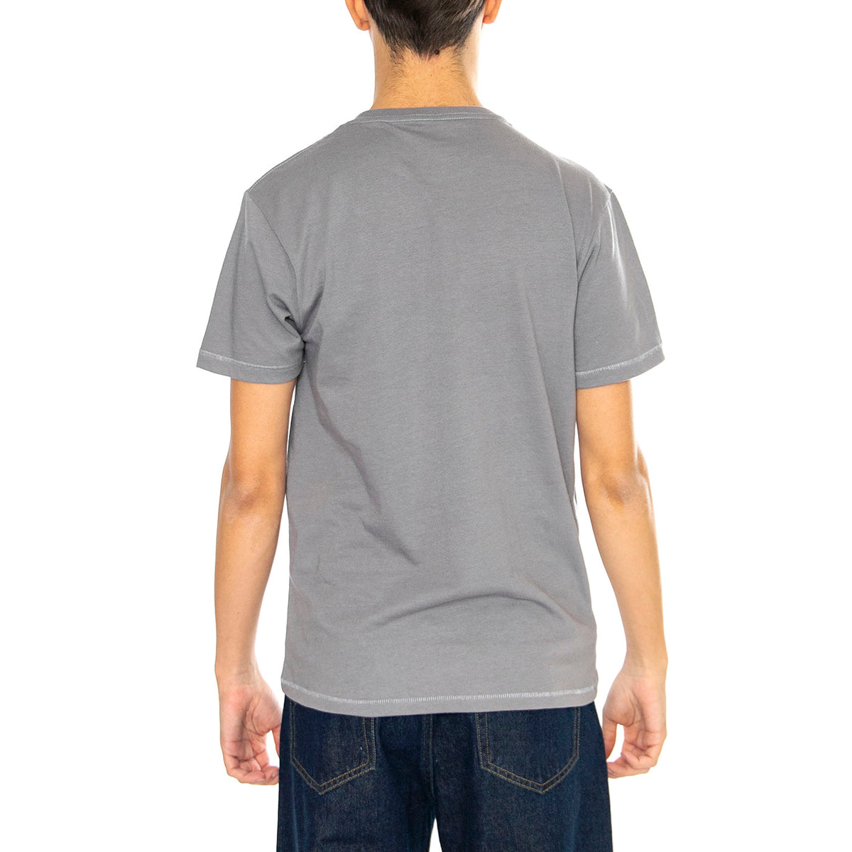 Basic S/S Tlrt Pebble - Maglietta Girocollo Uomo Grigia 22097-PEBBL . BRIXTON 