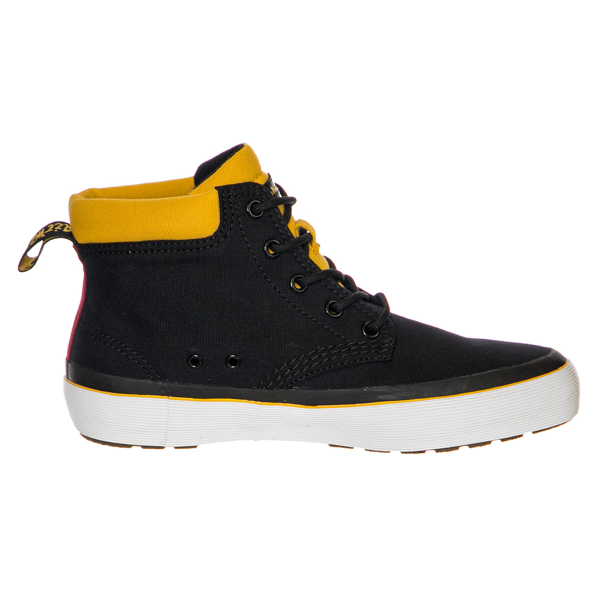 Womens Allana Black / Yellow Canvas Shoes DMSALLBYCV22307002 . DR.MARTENS 