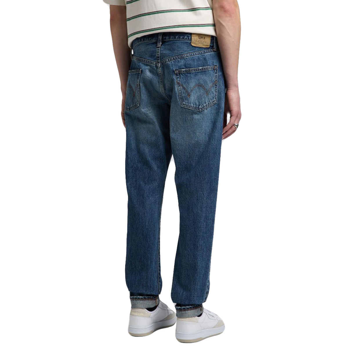 Slim Tapered Pant Mid Dark Used - Pantaloni Denim Jeans Uomo Blu I030683.01.E3.32 . EDWIN 