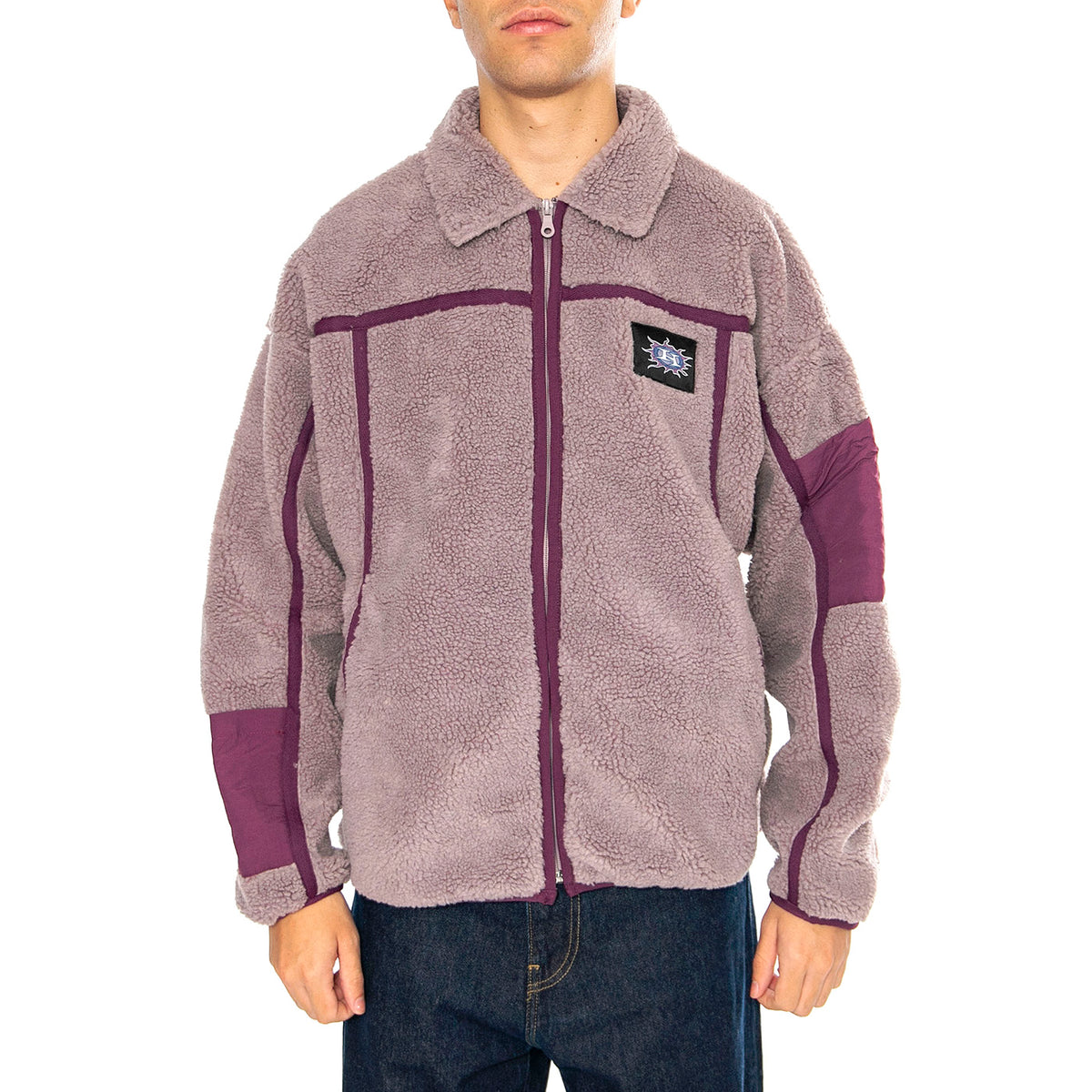 Livingstone Sherpa Jacket Dust Purple - Giacca Uomo Viola JK00407-DSTPR . HUF 