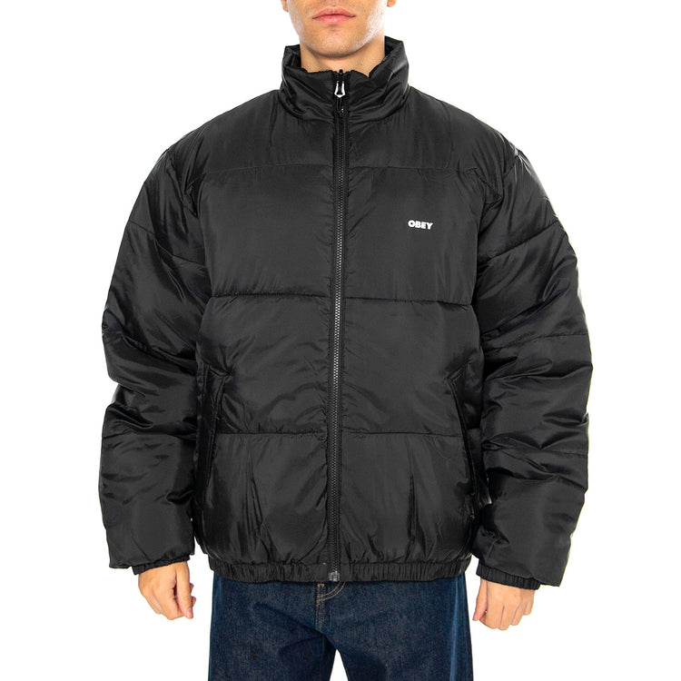 Benny Puffer Jacket Black Multi - Giacca Uomo Nera 121800507-BKM . OBEY 