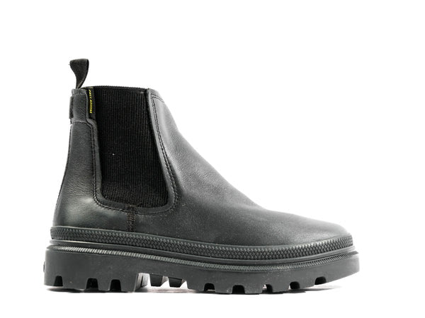 Pallatrooper Chelsea Black / Black - Scarpe Profilo Alto Donna Nere PAS98915-001-M . PALLADIUM 