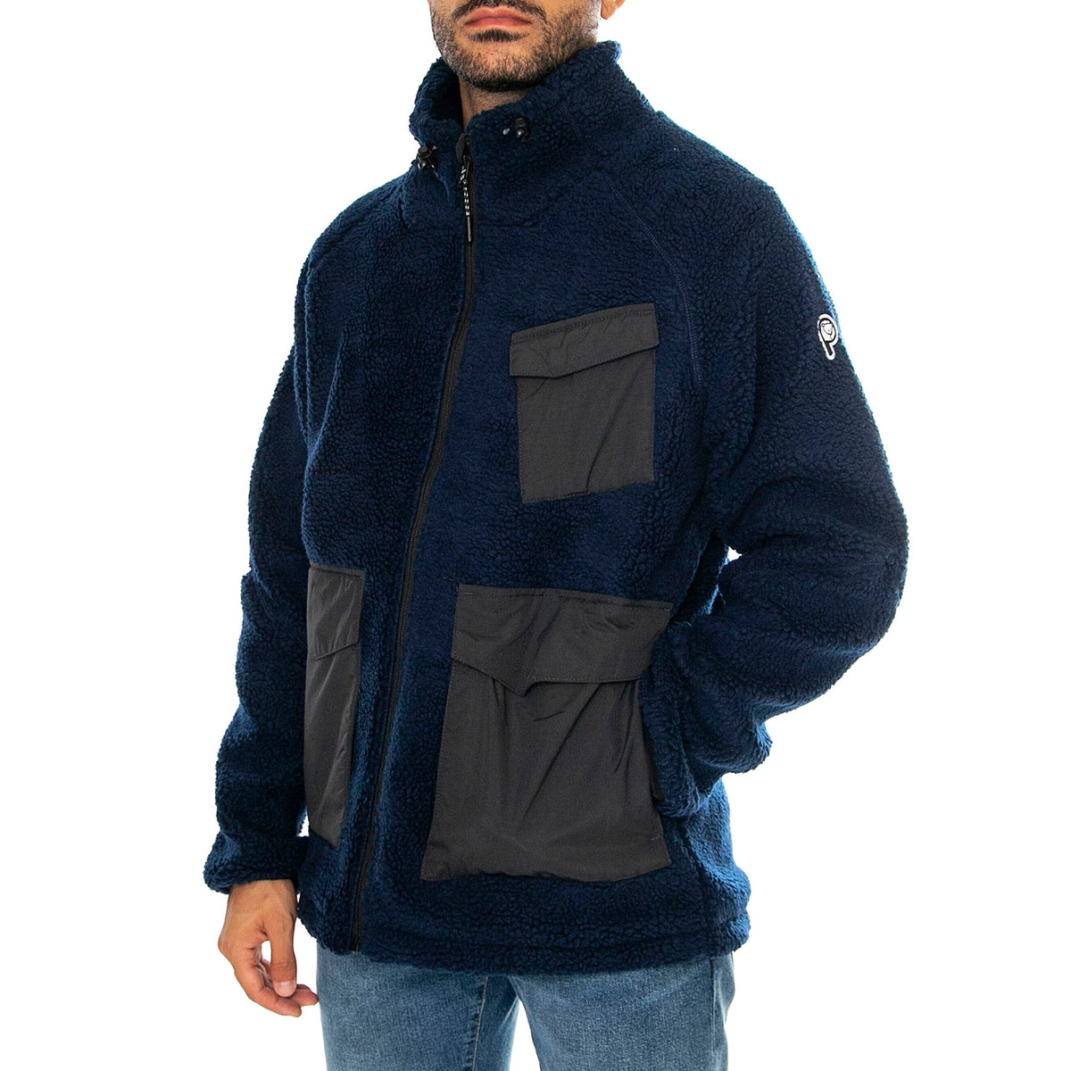 P Bear Borg Zip Thru Angled Po Navy Blazer - Giacca Uomo Blu PFD0051-203 . PENFIELD 