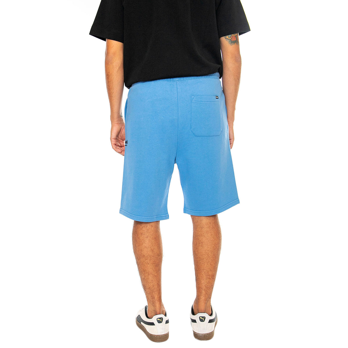 Hudson Script Sweat Short Riviera - Bermuda in Felpa Uomo Blu PFD0361-266 . PENFIELD 