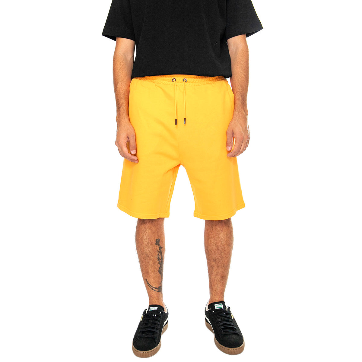 Hudson Script Sweat Short Apricot - Bermuda in Felpa Uomo Arancioni PFD0361-C03 . PENFIELD 