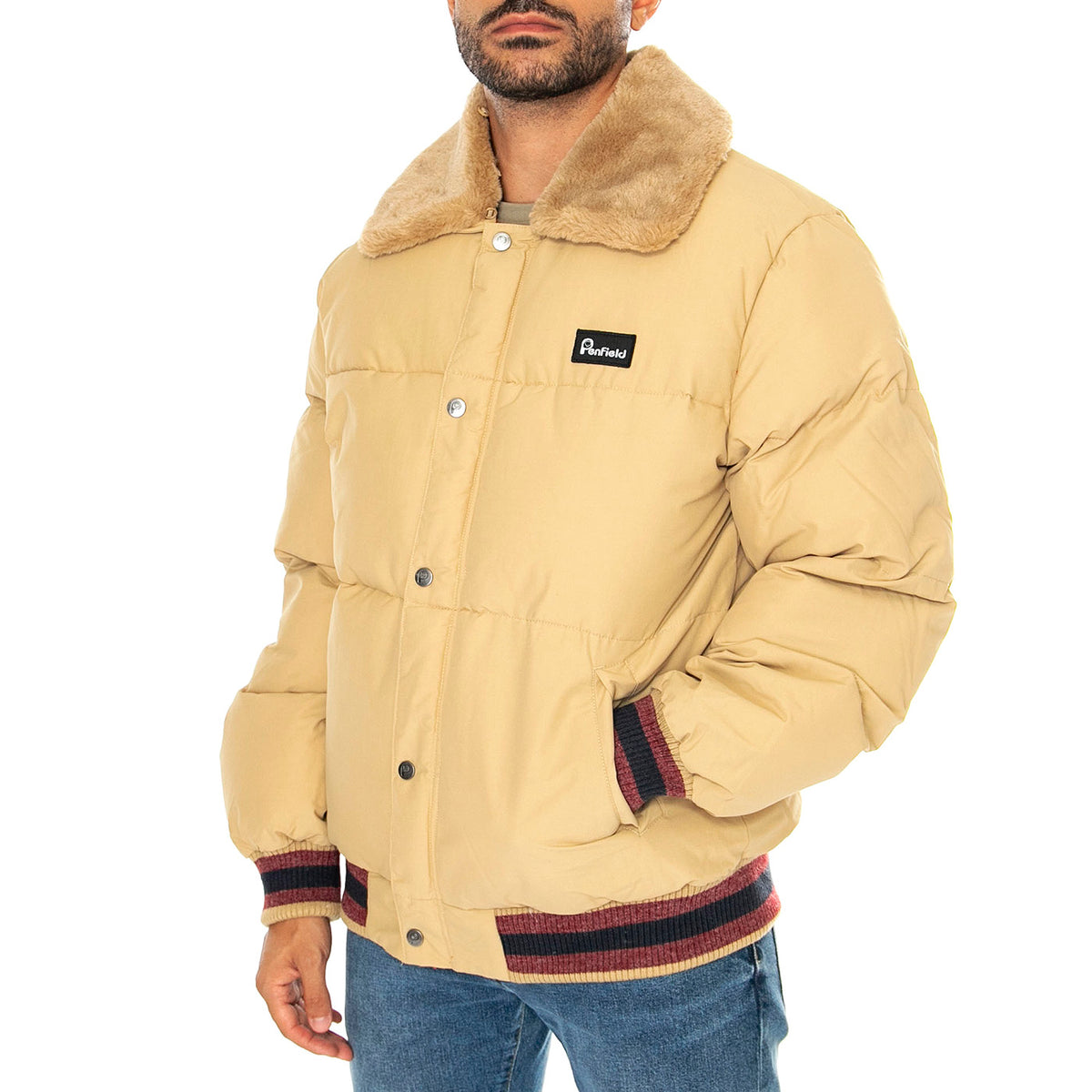 Archive Padded Bomber Star Fish - Giacca Uomo Beige PFD0433-J39 . PENFIELD 