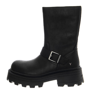 Teasin Black Rock Leather - Stivali Donna Neri WSSTEASIN-BLK . WINDSOR SMITH 