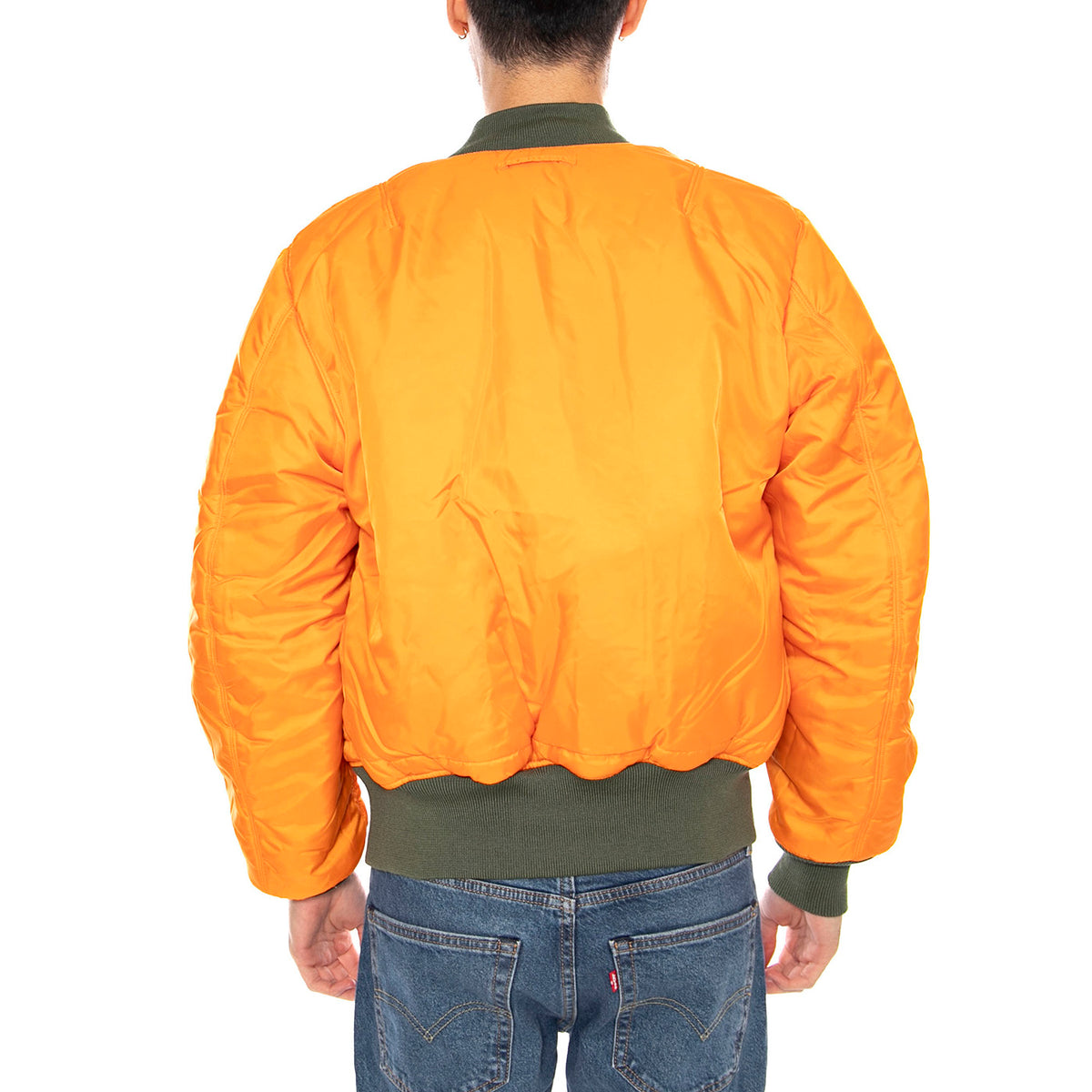 MA-1 Sage Green Jacket -- Giacca Reversibile Uomo Verde Salvia F100101 1 ALPHA INDUSTRIES 