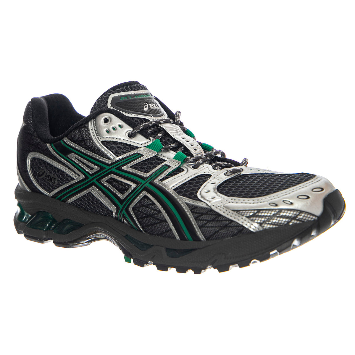 GEL-NIMBUS 10.1 Obsidian Grey / Green Basil Shoes - Scarpe Stringate Uomo Grigio / Multicolore 1203A543-022 . ASICS 