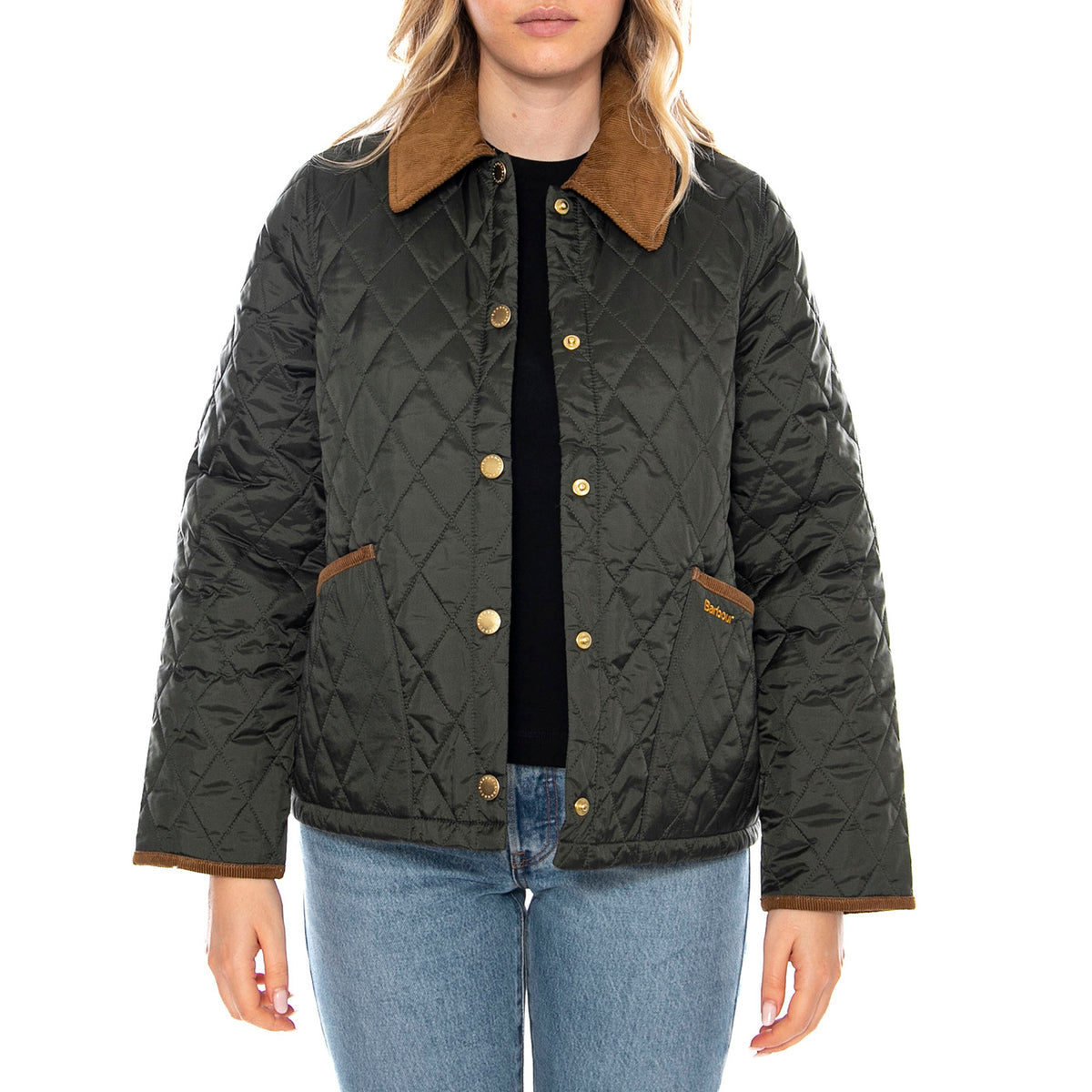 Icons Liddesdale Quilt JKT OL71 Green - Giacca Donna Verde LQU1851-OL71-FW25 . BARBOUR 