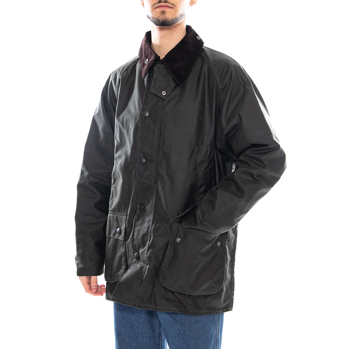 Bedale Wax Jacket OL99 - Giacca Uomo Verde MWX0018-OL99-FW25 . BARBOUR 