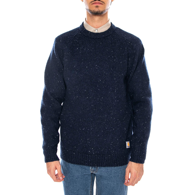 Anglistic Sweater Speckled Jupiter - Maglione Girocollo Uomo Blu I010977.3ATXX . CARHARTT WIP 