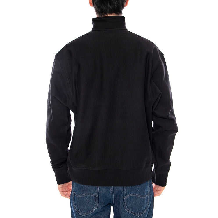 Half Zip American Script Sweat Black - Felpa Collo Alto con Zip Nera I027014.89XX . CARHARTT WIP 