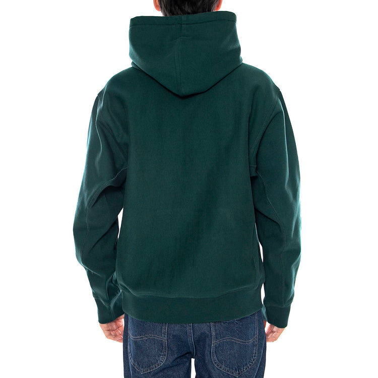 Hooded American Script Sweat Dark Fir - Felpa con Cappuccio Uomo Verde I028279.05AXX . CARHARTT WIP 