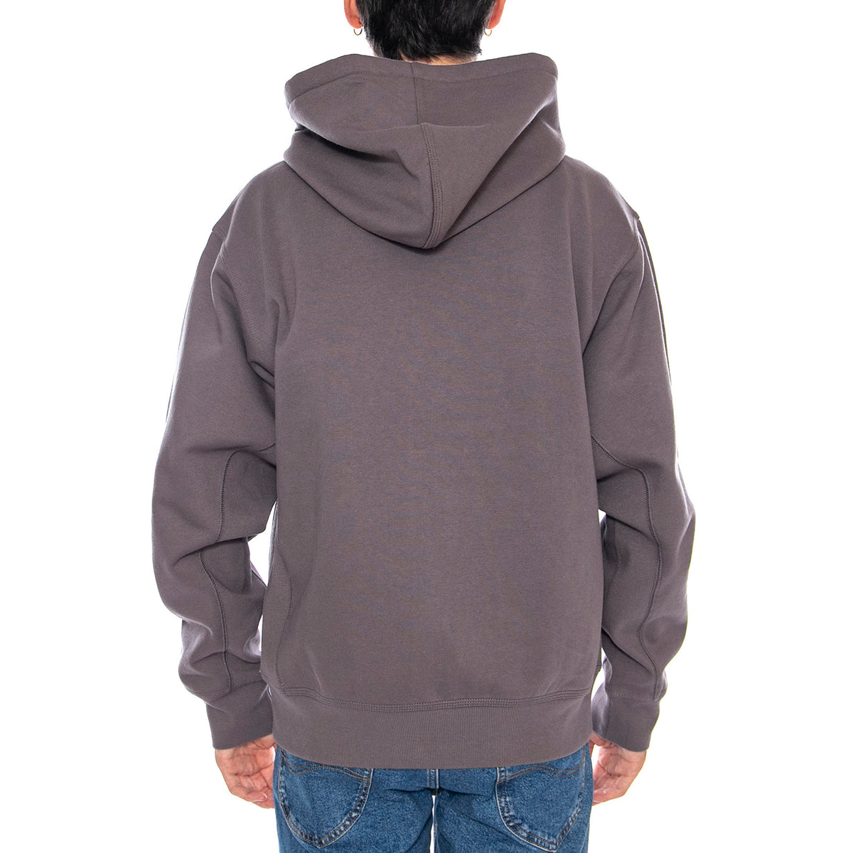 Hooded American Script Jacket Porphyry - Felpa con Cappuccio Uomo Grigia I033063.33CXX . CARHARTT WIP 