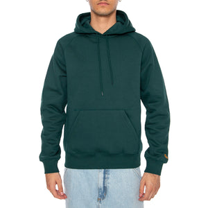 Hooded Chase Sweat Dark Fir / Gold - Felpa Uomo Verde I033661.30YXX . CARHARTT WIP 