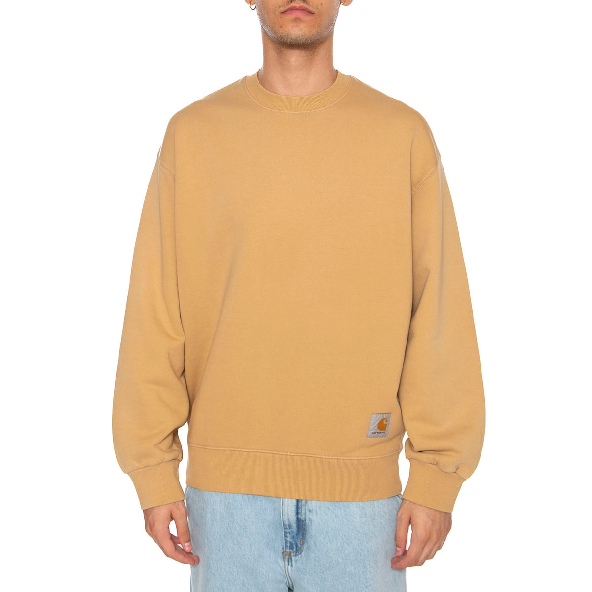 Hudson Sweat Dusty H Brown - Felpa Uomo Marrone I035186.07E5F . CARHARTT WIP 