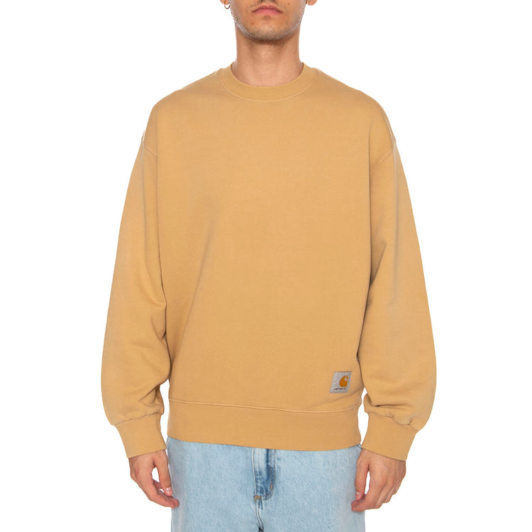 Hudson Sweat Dusty H Brown - Felpa Uomo Marrone I035186.07E5F . CARHARTT WIP 