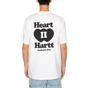 S/S Heart II Hartt T-Shirt White - Maglietta Girocollo Uomo Bianca I035203.02XX . CARHARTT WIP 