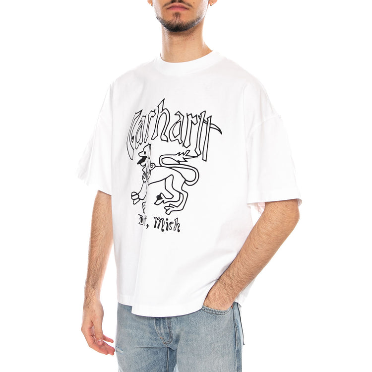 S/S Hackwork T-Shirt White - Maglietta Girocollo Uomo Bianca I035434.0260 . CARHARTT WIP 