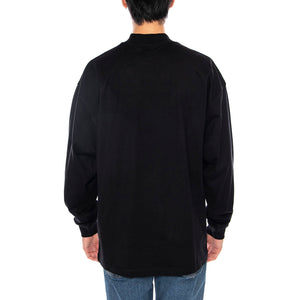 L/S Schooling Mockneck T-Shirt Black / Wax - Maglietta Girocollo Maniche Lunghe Uomo Nera I035447.K02XX . CARHARTT WIP 