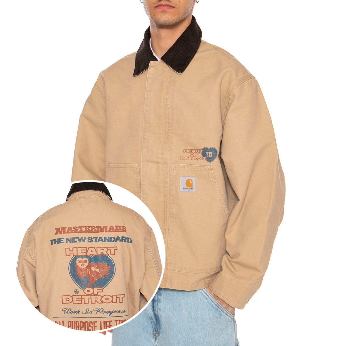 OG Arcan Graphic Jacket Dusty H Brown / Tobacco - Giacca Uomo Marrone I035553.2N260 . CARHARTT WIP 