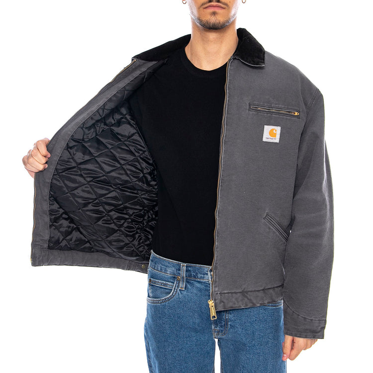 OG Detroit Jacket Graphite / Black - Giacca Uomo Grigia I035614.3CL4O . CARHARTT WIP 
