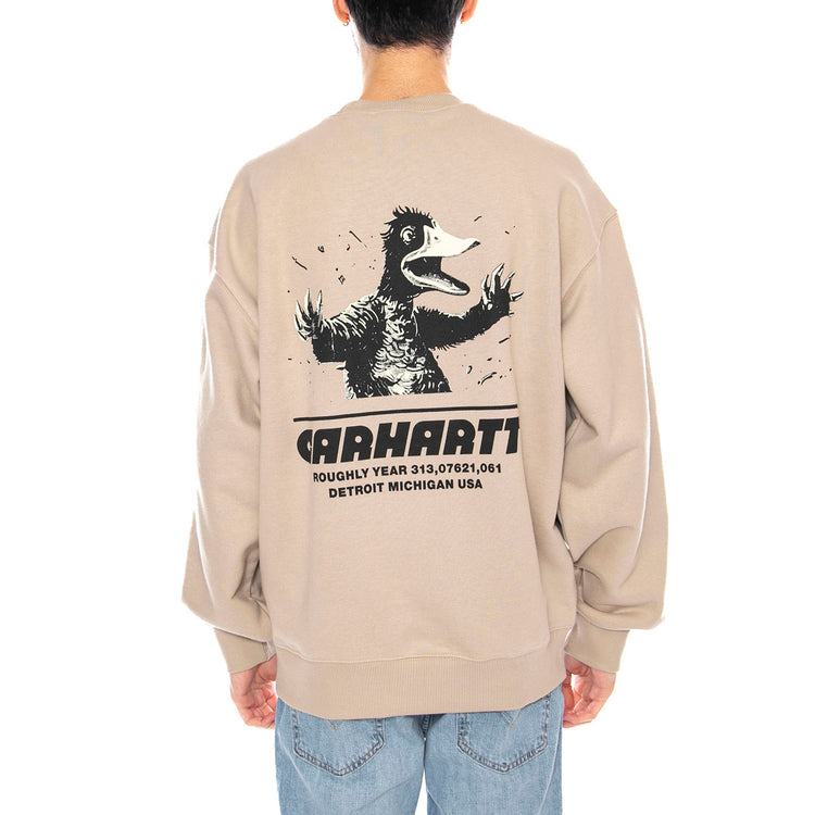 Wiptopia Sweat Wall -- Felpa Uomo Beige I035644.G1XX . CARHARTT WIP 