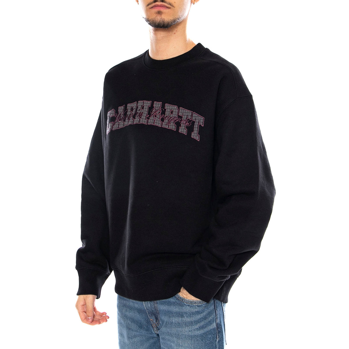 Big School Sweat Black -- Felpa Girocollo Uomo Nera I035648.89XX . CARHARTT WIP 