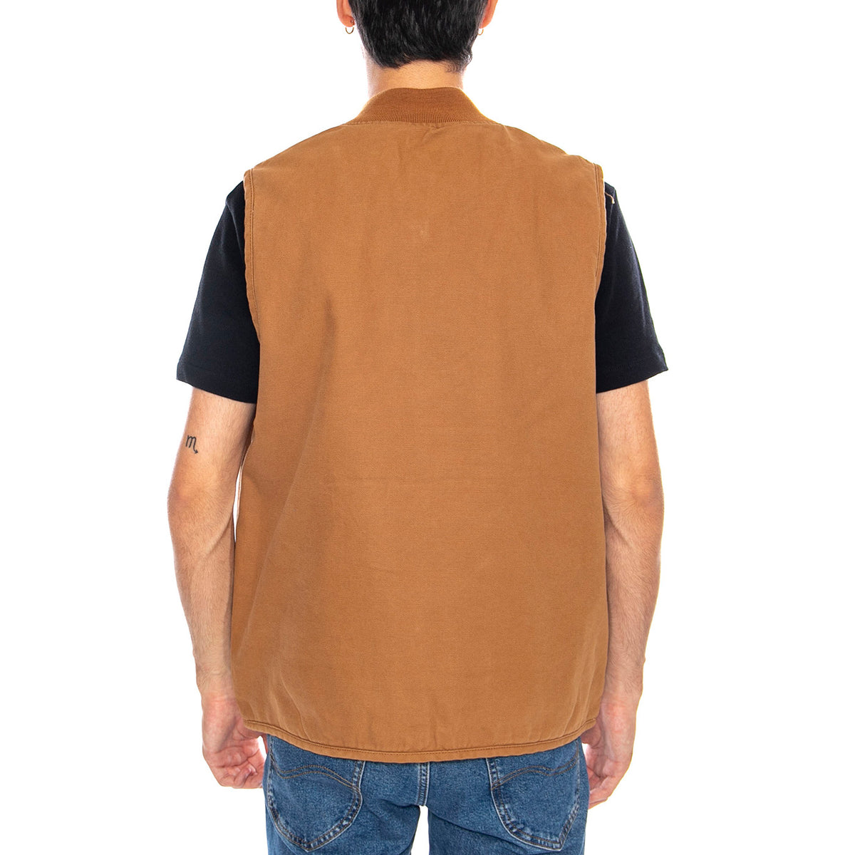 THRASHER X DICKIES Vest Brown Duck - Gilet Smanicato Uomo Marrone DK0A88IT0BD1 . DICKIES 
