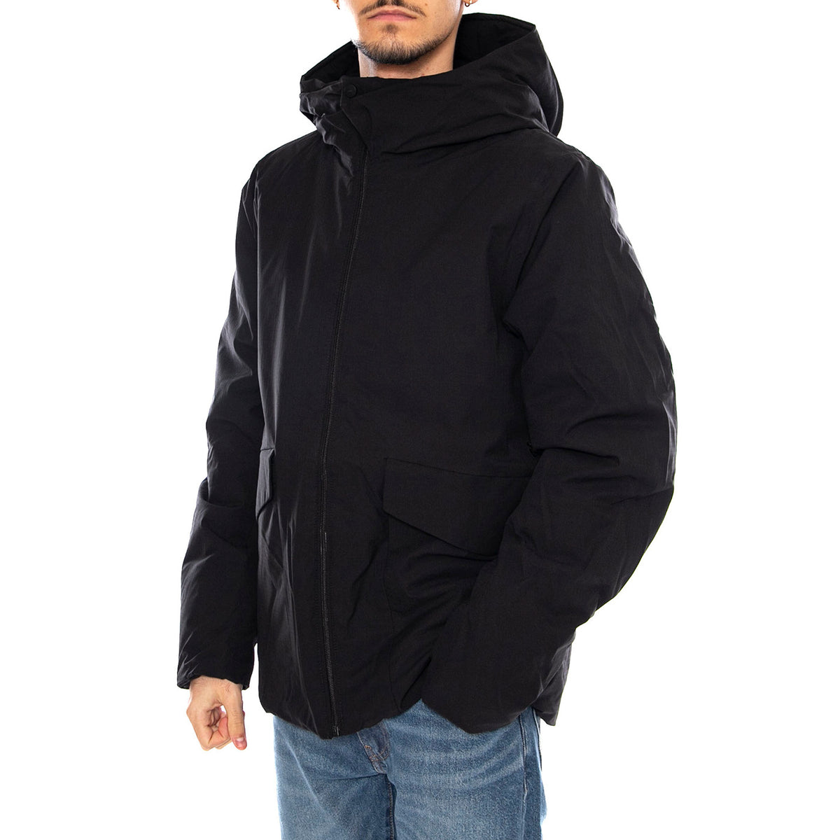 Letho Hoodie -- Giacca con Cappuccio Uomo Nera 331247 110 ELVINE 