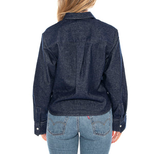 Norie Indigo -- Camicia Donna Blu 331527 910 ELVINE 