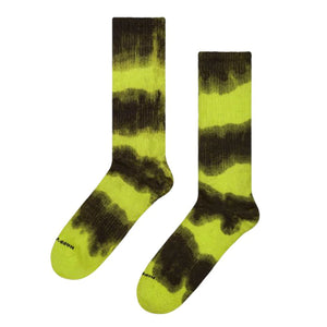 Tie-Dye Stripe Sneaker Socks - Calzini Multicolore P003109 LIGHT GREEN HAPPY SOCKS 