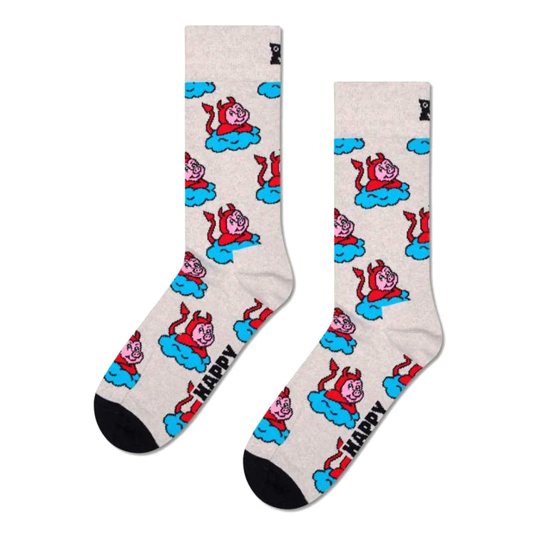 Bad Pig Sock -- Calzini Uomo Multicolore P003196 GREY HAPPY SOCKS 