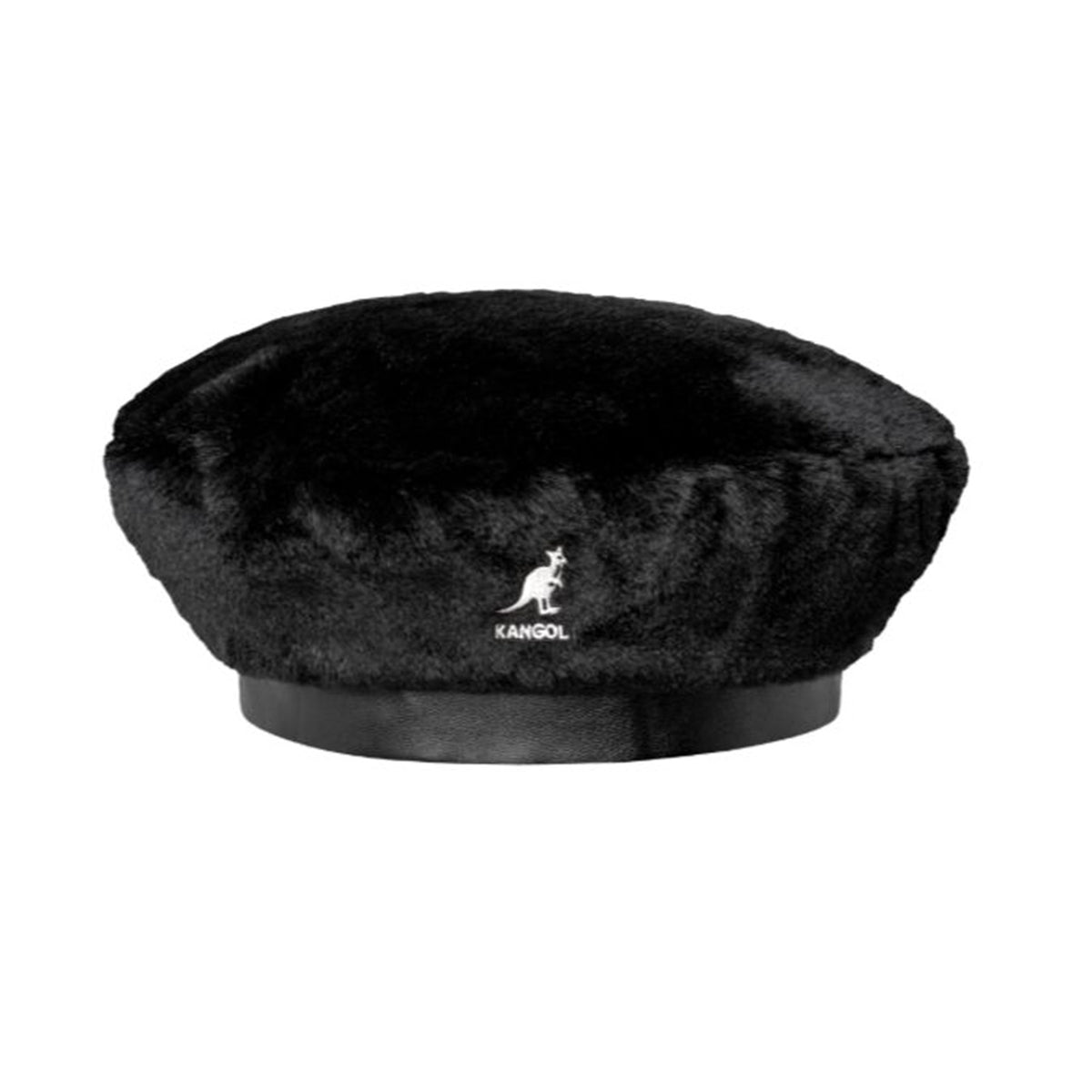 Faux Fur Beret -- Cappello Solid Black Nero K4369 SB002 KANGOL 